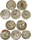 Livonia Swedish Solidus 1635-1641 Riga Lot of 5 coins