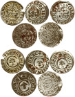 Livonia Swedish Solidus 1635-1653 Riga Lot of 5 coins