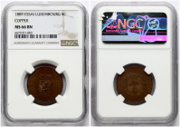 Luxembourg 5 Centimes 1889 Essai NGC MS 66 BN TOP POP