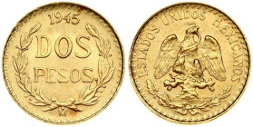 Mexico 2 Pesos 1945 Mo