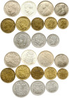 Monaco 1 - 100 Francs 1943-1966 Lot of 12 coins