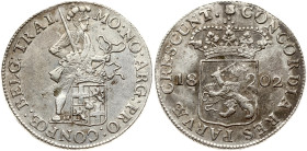 Netherlands Batavian Republic Utrecht Silver Ducat 1802