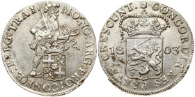 Netherlands Batavian Republic Utrecht Silver Ducat 1803