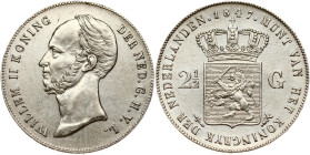 Netherlands 2½ Gulden 1847