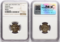 Poland Polgrosz ND (1492-1501) Krakow NGC AU 55
