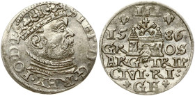 Poland Trojak 1586 Riga