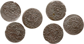 Poland Szelag ND (1609-1619) Riga Lot of 3 coins