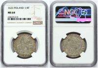 Poland Ort 1623 Bydgoszcz NGC MS 64