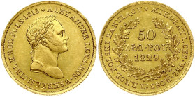 Poland 50 Zlotych 1829 FH (R3)