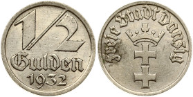 Poland Danzig 1/2 Gulden 1932