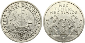 Poland Danzig 5 Gulden 1935