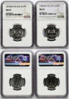 Poland 1 Zloty 1974 MW & 1 Zloty 1986 MW NGC MS 63-64 Lot of 2 coins