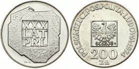 Poland 200 Zlotych 1974 PRL 30 Years