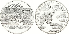 Poland 20 Zlotych 2008 MW Warsaw Ghetto Uprising