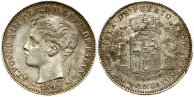 Puerto Rico 20 Centavos 1895 PGV