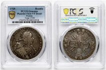 Russia Rouble 1729 (R1) PCGS VF Detail