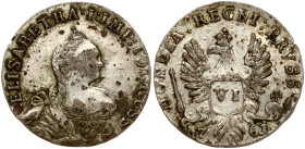 Russia for Prussia 6 Groszy 1761 (R1)