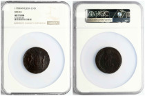 Russia Siberian 10 Kopecks 1770 КМ NGC AU 55 BN