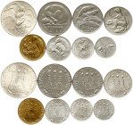 San Marino 1 - 500 Lire 1975 Set Lot of 8 coins
