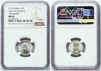Serbia 50 Para 1915 NGC MS 64
