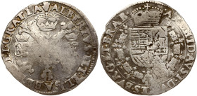 Spanish Netherlands Brabant 1/2 Patagon ND (1612-1615) Antwerp