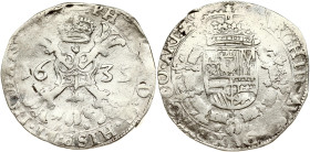 Spanish Netherlands Artois 1/2 Patagon 1635 (R3)