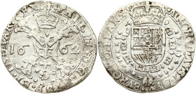 Spanish Netherlands Flanders 1/2 Patagon 1662