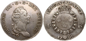 Sweden 1 Riksdaler 1791 OL
