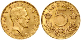 Sweden 5 Kronor 1920 W