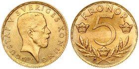 Sweden 5 Kronor 1920 W