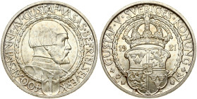 Sweden 2 Kronor 1921 W  Gustaf Vasa