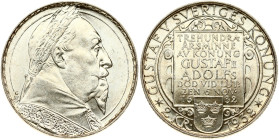 Sweden 2 Kronor 1932 G Death of Gustaf II Adolf