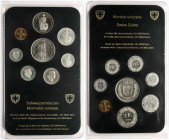 Switzerland 1 Rappen - 5 Francs 1980 Set of 8 Coins