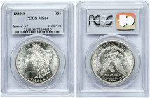 USA Morgan Dollar 1880 S PCGS MS 64
