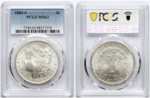USA Morgan Dollar 1882 S PCGS MS 63