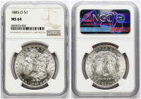 USA Morgan Dollar 1885 O NGC MS 64