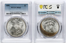 USA Morgan Dollar 1886 PCGS MS 63