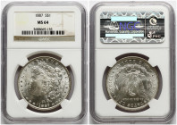 USA Morgan dollar 1887 NGC MS 64