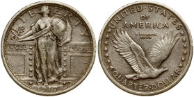 USA 1/4 Dollar 1917