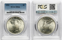USA Peace Dollar 1923 PCGS MS 64