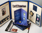 USA 1 Cent - 1 Dollar 1963-2018 & Medal & Badge & Post Stamps Set Lot of 14 pcs