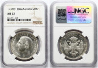 Yugoslavia 50 Dinara 1932 NGC MS 62