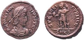 Rome Roman Empire 355 - 361 SMKS AE Nummus - Constantius II (SPES REIPVBLICE) Bronze Cyzicus Mint 1.98g VF RIC VIII 119 OCRE ric.8.cyz.119