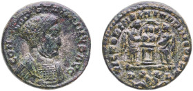 Rome Roman Empire 306 - 337 AE Nummus - Constantinus I (VICTORIAE LAETAE PRINC PERP) Bronze 3.3g VF