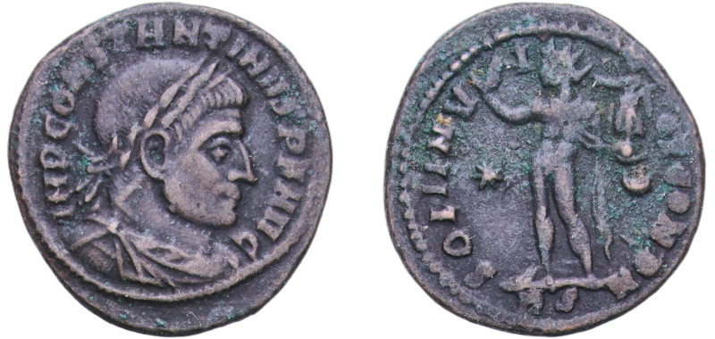 Rome Roman Empire 316 RS AE Nummus - Constantinus I (SOLI INVICTO COMITI DN) Bro...