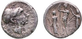Rome Roman Republic (ancient) 112 BC - 111 BC AR Denarius (Cornelia: Cornelius Blasio; CN•BLASIO•CNF / ROMA) Silver Rome Mint 3.88g VF Corrossion RRC ...