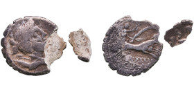 Rome Roman Republic (ancient) 79 BC AR Denarius serratus (Clodia: Tiberius Clodius Nero; S•C / TI•CLAVD•TI•F•AP•N) Silver (.950) Rome Mint 2.93g VF Da...