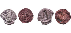 Greece (ancient) Metapontion Lucania 4th - 3rd Centuries BC Coinage (Lot with 2 coins) VF