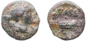 Greece (ancient) Poseidonia Lucania 218 BC - 201 BC AE (Second Punic War; Artemis & Grain ear) Bronze 1.71g VF HN Italy 1200