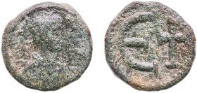 Byzantine states Byzantine Empire 6th Century 5 Nummi Bronze 2.19g VF